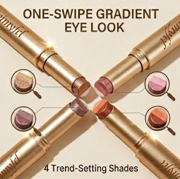 💄 LIMITED-TIME 50% OFF! 💥 3-in-1 Gradient Eyeshadow Stick – One-Swipe, Waterproof, Curved Nib ✨
