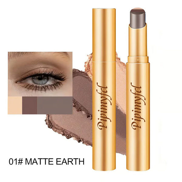 💄 LIMITED-TIME 50% OFF! 💥 3-in-1 Gradient Eyeshadow Stick – One-Swipe, Waterproof, Curved Nib ✨