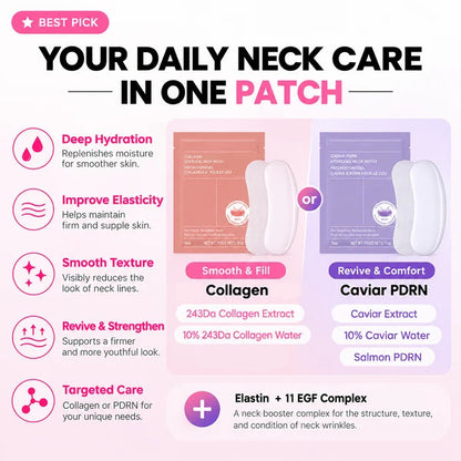 Collagen & PDRN Hydrogel Neck Patch（4Ea）