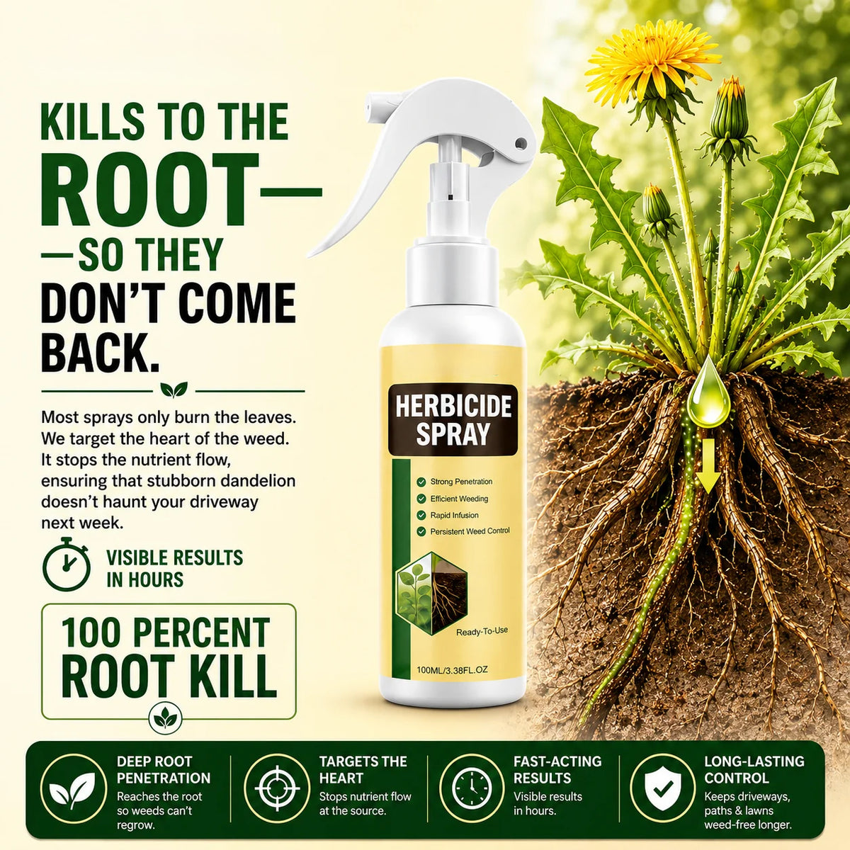 🔥Last Day Promotion 68% OFF🔥2026 Fast-Acting Natural Weed & Grass Killer Spray