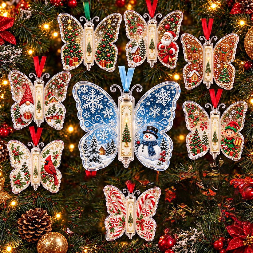 🔥Last Day 49% OFF🦋💵 Christmas Cash Gift Butterfly Ornament – Holiday Money Holder Keepsake 🎄✨