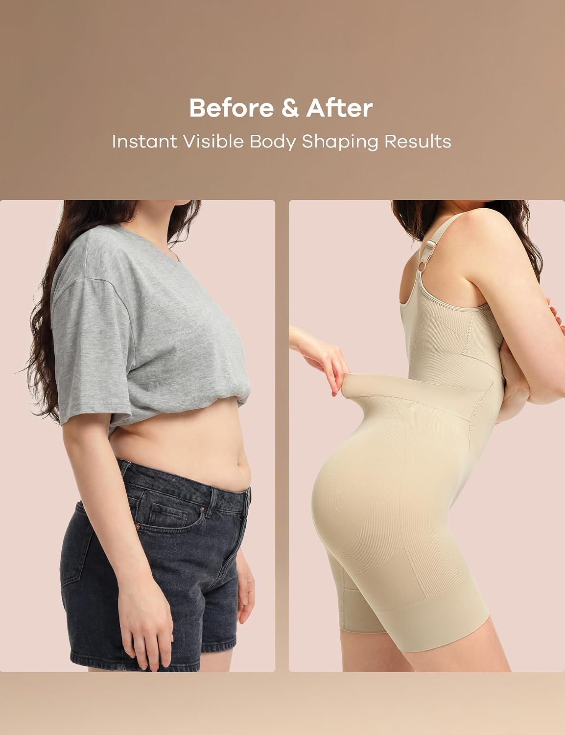 Easy-Off Shaping Leggings Bodysuit