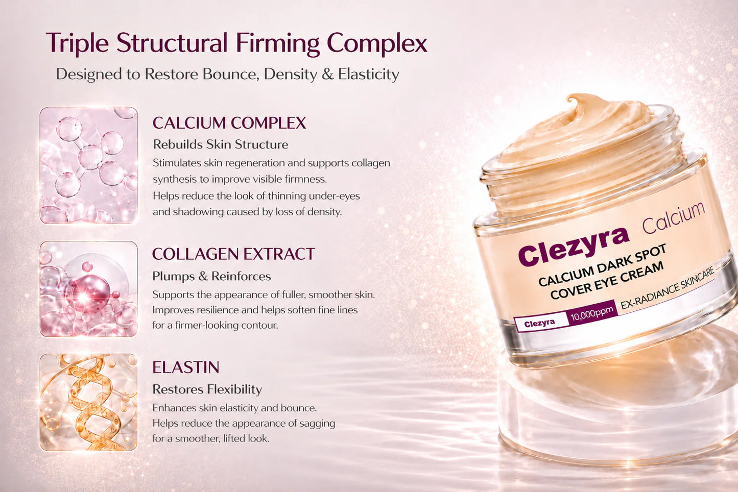 🔥LAST DAY 50% OFF!!Clezyra  Korean Calcium Dark Spot Eye Cream