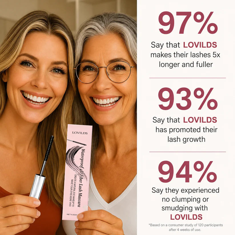 LOVILDS Waterproof Fibre Mascara💧  – Volume & Length without Clumping for Dramatic Moments