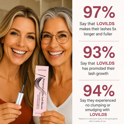 LOVILDS Waterproof Fibre Mascara💧  – Volume & Length without Clumping for Dramatic Moments