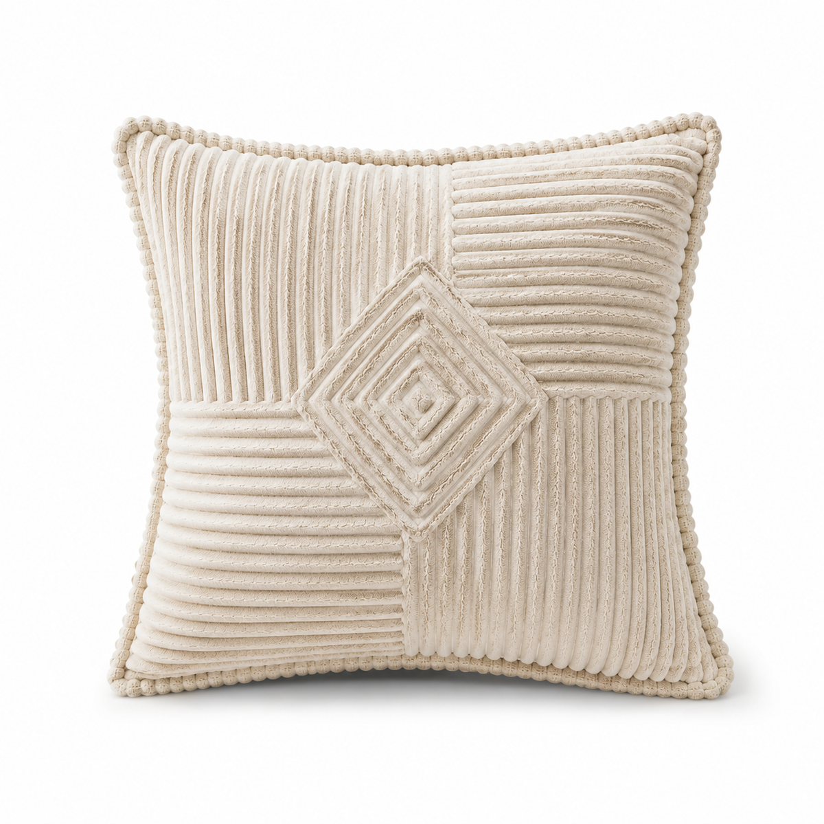 Corduroy Striped Cushion Cover