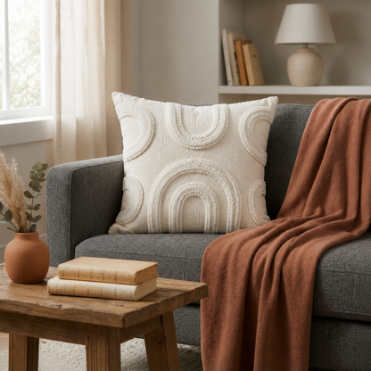 Double-Layer Wave Cushion Cover