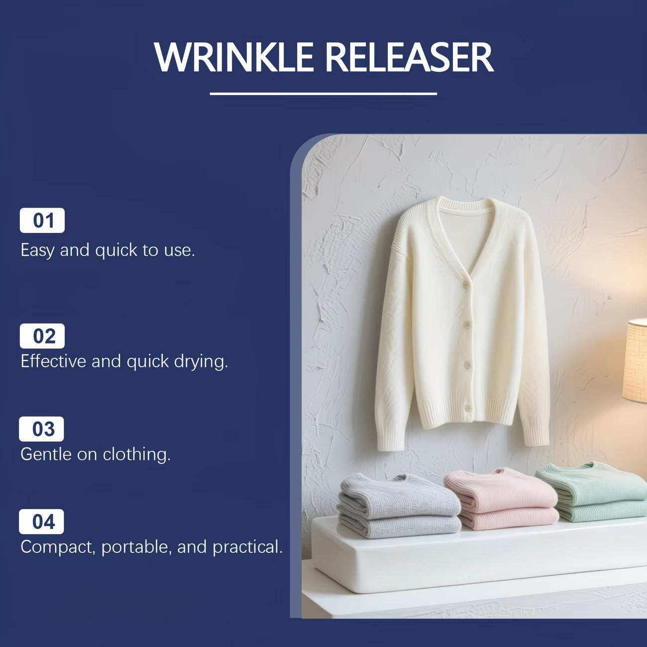 🔥 Up to 48% OFF — GEZRIA Wrinkle Release Spray | Smooth Wrinkles & Kill Static in Seconds, No Iron