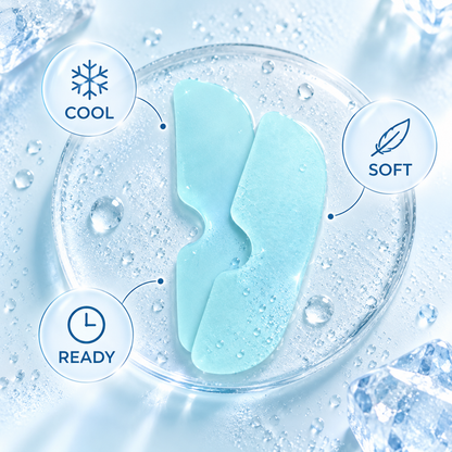 Save Up to 60% on Lutein Cooling Hydrogel Eye Patches. A Refreshing Under-Eye Self-Care Moment.