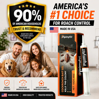 💥2026 Upgraded Formula] Professional Cockroach Gel Bait – Eliminates Entire Nest
