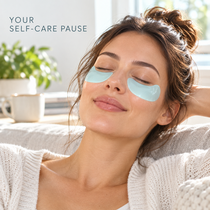 Save Up to 60% on Lutein Cooling Hydrogel Eye Patches. A Refreshing Under-Eye Self-Care Moment.