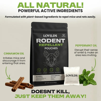 LOVILDS Natural Rodent Repellent Pouches