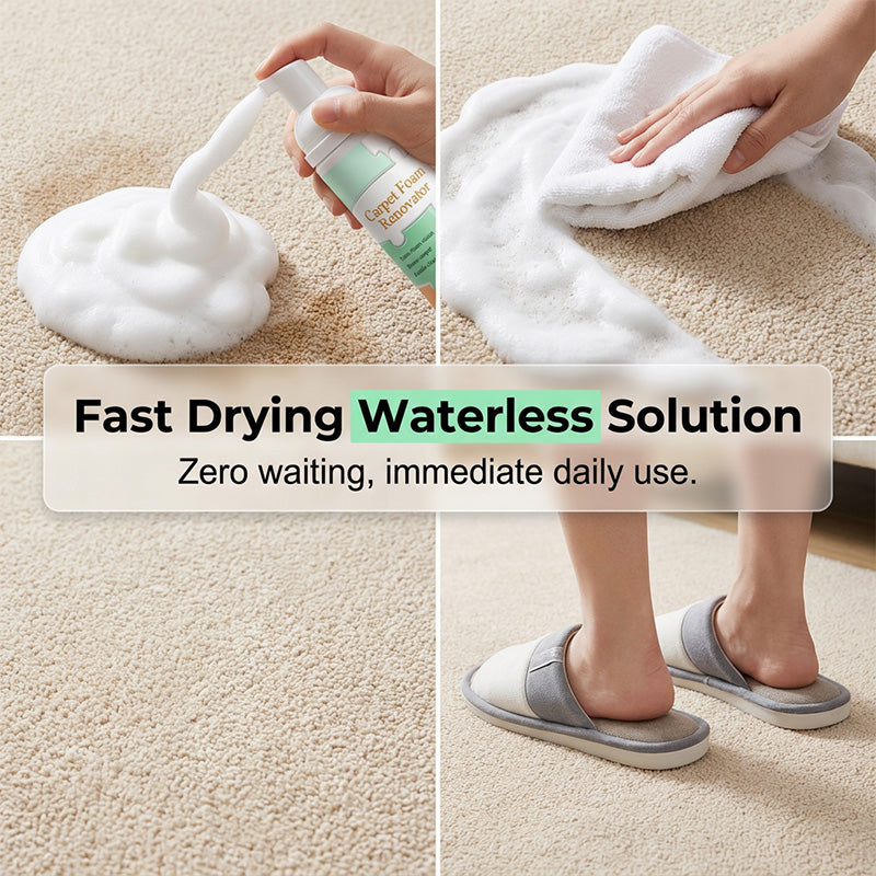 🔥Limited Time Promotion 50% OFF🔥Waterless Carpet Foam Stain Treater with Towel