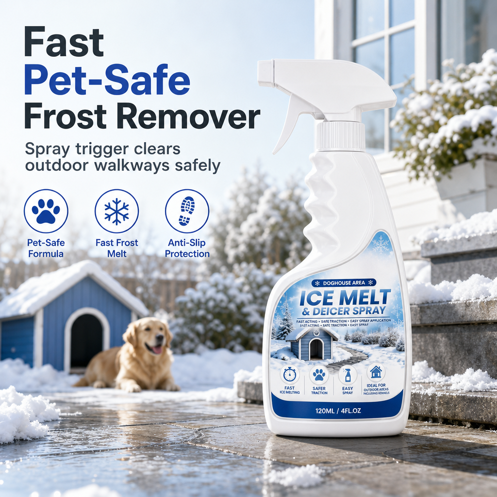 ❄️ Outdoor De-Icing Spray – Clear Frost from Steps & Walkways